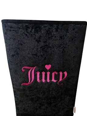 Juicy Couture Home Embrodried Script Logo Velour Basket